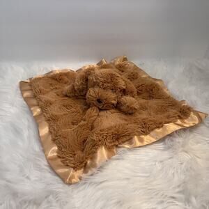 Cloud Island Golden Doodle Puppy Dog Security Blanket Baby Lovey Satin Target